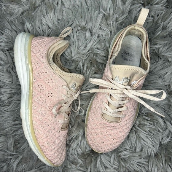 APL Shoes - APL TechLoom Phantom beach / ivory neutral pink running shoes women’s size 8.5